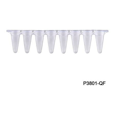 Mtc Bio MTC Bio PureAmp 8 Strips QPCR Tube with Separated Optical Strip Cap, 0.1 ml, 120 Pack P3801-QF